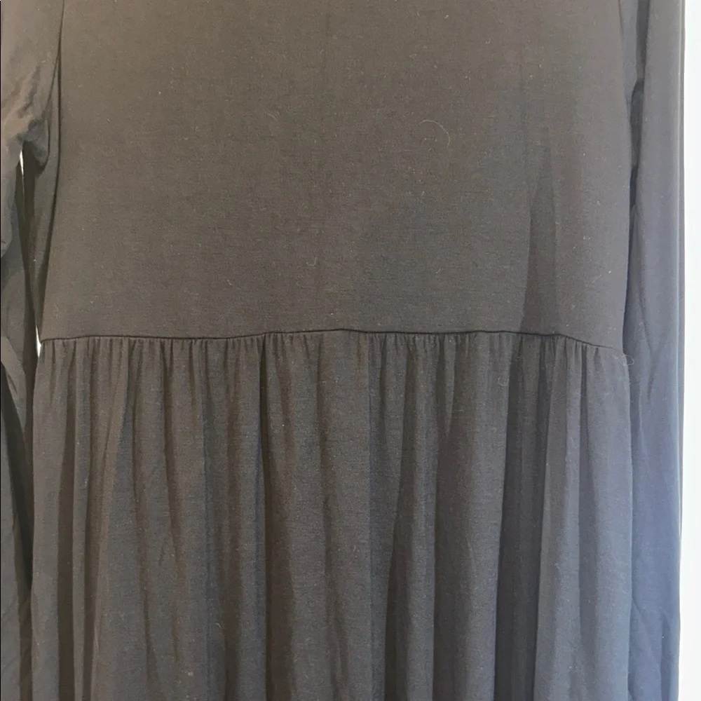 Beeson River Classic Black Babydoll Long Sleeve Dress XL - Picture 4 of 7